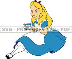 Alice in Wonderland Svg, Alice Svg, Cartoon Customs SVG, EPS, PNG, DXF 131