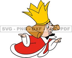 Alice King of Hearts Svg Png, Cartoon Customs SVG, EPS, PNG, DXF 139