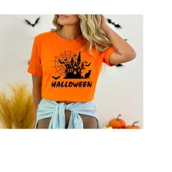 Halloween shirt, spooky season shirt, halloween t-shirt, halloween vibes, halloween cat shirt, cat shirt
