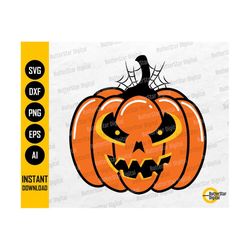 Halloween Pumpkin PNG | Spooky T-Shirt Decor Graphics | Cricut Silhouette Cameo Cutting File Printable Clipart Vector Di