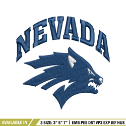 Nevada Wolf Pack embroidery, Nevada Wolf Pack embroidery, embroidery file, Sport embroidery, NCAA embroidery.