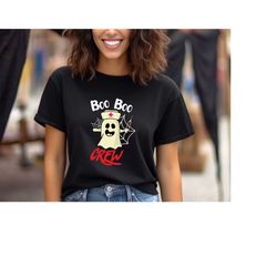 Boo Crew Shirt, Halloween Boo Shirt, Halloween Shirt, Cute Halloween Shirt, Halloween Nurse Shirt ,Funny Halloween Shirt
