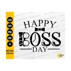 Happy Boss Day SVG | World's Best Boss Gift Card Shirt Mug | Cricut File Silhouette Printable Clipart Vector Digital Dow