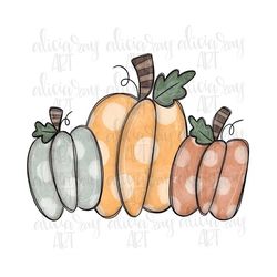 Pumpkin Sublimation PNG Design | Hand Drawn | Watercolor pumpkin | Digital Download | Whimsical pumpkin painting | Hand