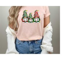 Christmas Gnome Tshirt, Cute Gnomies Sweatshirt, Cute Christmas Tee, Merry Christmas T-shirt, Gnome For The Holidays Shi