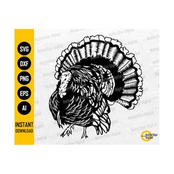 Wild Turkey SVG | Turkey SVG | Turkey Hunter SVG | Hunting Decal Graphic Sticker | Cricut Cutting File Clipart Vector Di