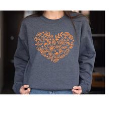 Fall Sweatshirt for Women, Vintage Thanksgiving Crewneck, Pumpkin Patch Shirt, Autumn Sweater