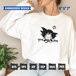 Anime Inspired Embroidery Designs, Anime Character Embroidery Files, Instant Download, Embroidery Design For Shirt Craft