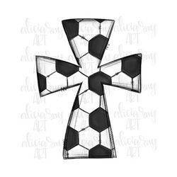 Soccer Sublimation Design | Hand Drawn | Christian Soccer Sublimation PNG Design | Digital File Download | Sports | Scho