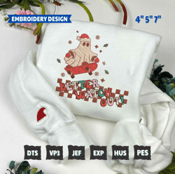 Retro Christmas Embroidery Designs, Better Watch Out Designs , Merry Christmas Embroidery, Winter Embroidery Files