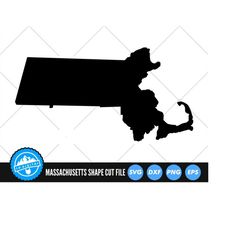 Massachusetts State SVG Files | Massachusetts Cut Files | United States of America Vector Files | Massachusetts Vector |