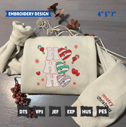 Christmas Embroidery Designs, Bad Bunny Hohoho Embroidery, Un Navidad Sin Ti Designs, Merry Xmas Embroidery Designs