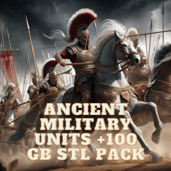 StL File Pack Ancient Age Soldiers 3d Miniatur STL  100 Gb
