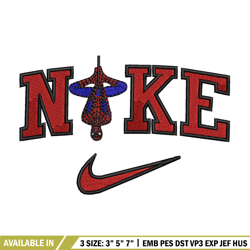 Nike spiderman embroidery design, Spiderman embroidery, Nike design, Embroidery shirt, Embroidery file, Digital download
