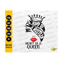 Mind Of A Hustler Heart Of A Queen SVG | Empowered Women SVG | Girl Boss SVG | Cricut Cut Files Cameo Clip Art Vector Di