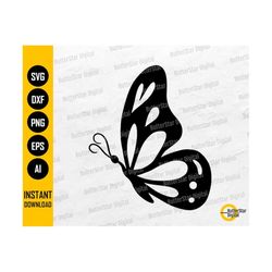 Butterfly Silhouette SVG | Butterflies SVG | Animal T-Shirt Decor Decals Wall Art | Cricut Cuttable Clipart Digital Down