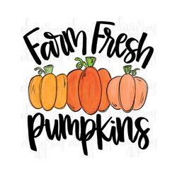 Fall Pumpkins Sublimation PNG Design | Hand Drawn Watercolor pumpkin | Digital Download | pumpkin painting | Hand painte