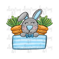 Easter PNG Sublimation Design | Hand Drawn Sublimation PNG | Digital Download | Printable Digital Art | Easter Bunny | N