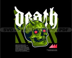 Skull Tshirt Design Bundle, Skull SVG PNG, Skull In The Wall File, DTG, DTF, Instant Download 02