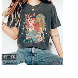 Retro Little Mermaid Comfort Colors, Disney Ariel Shirt, Disney Princess Shirt, Disney Aesthetic, Disney Shirt Women, Ma