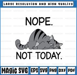 Nope Not Today Svg Png, Funny Christmas Cat, Lazy Cat Svg , Cat Lover Gift, Not Today Satan, Nope svg, Cat quotes svg