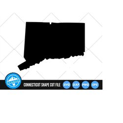 Connecticut State SVG Files | Connecticut Silhouette Cut Files | United States of America Vector | Connecticut Vector |