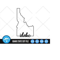 Idaho Outline with Text SVG Files | Idaho Cut Files | United States of America Vector Files | Idaho Vector | Idaho Map C