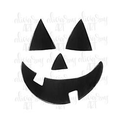 Jack O Lantern Pumpkin Face Sublimation PNG Design | Halloween | Hand Drawn Digital Art Download | Happy Halloween | Tri
