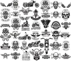 Motorcycle SVG Bundle, Biker Svg, Motor Bike Sayings and Quotes, Motorcycle Tshirt Design Bundle 05
