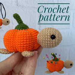 Crochet Pumpkin Turtle Pattern, Car Mirror Hanging Accessories