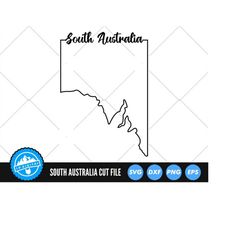 South Australia Outline SVG Files | South Australia Cut Files | Australian States Vector Files | South Australia Map Vec