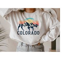 Colorado Crewneck Sweatshirt, Colorado Gifts, Mountain Sweatshirt, Nature Sweatshirt, Colorado Shirt, Colorado Crew Neck