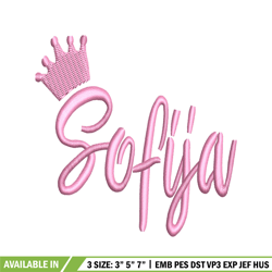 Sofia Logo embroidery design, Sofia Logo embroidery, logo design, embroidery file, logo shirt, Digital download.