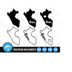 Peru SVG | Peru Cut Files | Peru Outline SVG | Peru Silhouette SVG | Peru Map Clip Art | Peru Vector