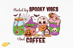Coffee Halloween Quote PNG Sublimation