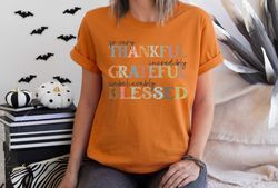 Thankful Grateful Blessed shirt, Thanksgiving shirt, Fall shirt, Thankful shirt, Thanksgiving, Grateful shirt