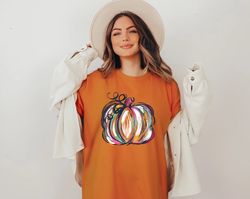 Pumpkin T-shirt, Pumpkin Shirt, Watercolor Pumpkins, Halloween Shirt, Autumn Shirt, Cute Fall Shirt, Gift For Halloween