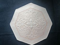 Machine Embroidery Design Napkin Monogram Trapunto