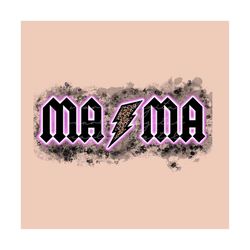Mama PNG sublimation design download, country mama png, rock mama design for sublimation, purple lightening strike png d