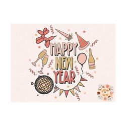 Happy New Year PNG-2023 Sublimation Digital Design Download-New year sublimation, 2023 png design, party sublimation, pa