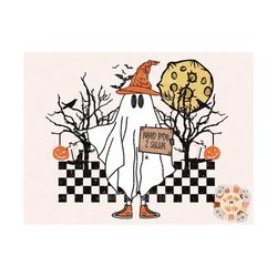 Hitchhiking Ghost PNG-Halloween Sublimation Digital Design Download-spooky season png, funny Halloween png, boho spooky