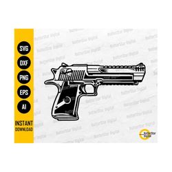 handgun svg | hand gun svg | firearm stencil vinyl decal graphics drawing | cricut cutfile silhouette clip art vector di