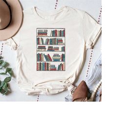 Books Shirt, Bookshelf Shirt, Bookcase Shirt, Librarian Shirt, Vintage Books Shirt, Reading Lover Shirt