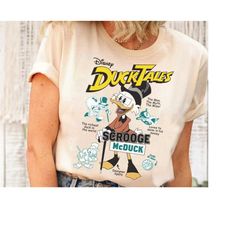 Disney Duck Tales Scrooge McDuck Comic Cover Logo T-Shirt, DuckTales Shirt, Disneyland Trip Family Matching Outfits, Mag