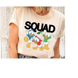 Disney DuckTales Squad T-shirt, Huey, Dewey, and Louie Duck Shirt, Disneyland Trip Family Matching Outfits, Magic Kingdo