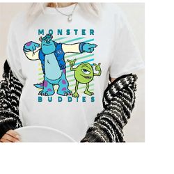 Disney PIXAR Sulley and Mike Wazowski Monster Buddies T-Shirt, Walt Disney World, Magic Kingdom Shirt, Disneyland Trip F