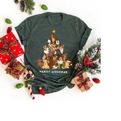 Merry Woofmas Dog Shirt, Christmas Dog Puppy Shirt, Christmas Dog Shirt, Dog Lover Shirt