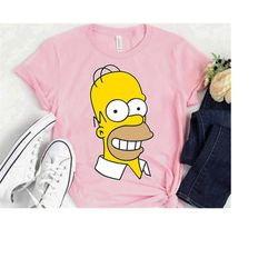 The Simpsons Homer Simpson Big Face T-Shirt, The Simpsons Family Tee, Simpson Birthday, Disneyland Family Matching Outfi