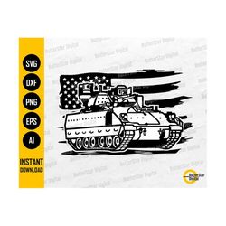 US Army Tank SVG | United States Military SVG | Infantry War Vehicle | Cricut Silhouette Cutting File Clipart Vector Dig