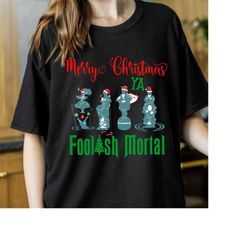Disney Christmas Haunted Mansion Merry Xmas Happy Haunting Shirt, Tightrope Walker Shirt, Disney Hitchhiking Ghosts Tee,